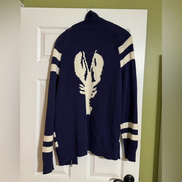 🎉FINAL PRICE🎉J.Crew Lobster Zip Sweater - Picture 4 of 5